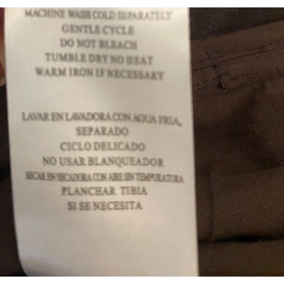 Kut from Kloth Open Front Brown Faux Leather Jacket Large - Picture 10 of 10